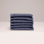Oasis - Gant De Toilette Coton Peigné Lt - Bleu Gris