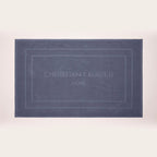 Design 19 - Tapis De Bain Coton - Bleu Gris