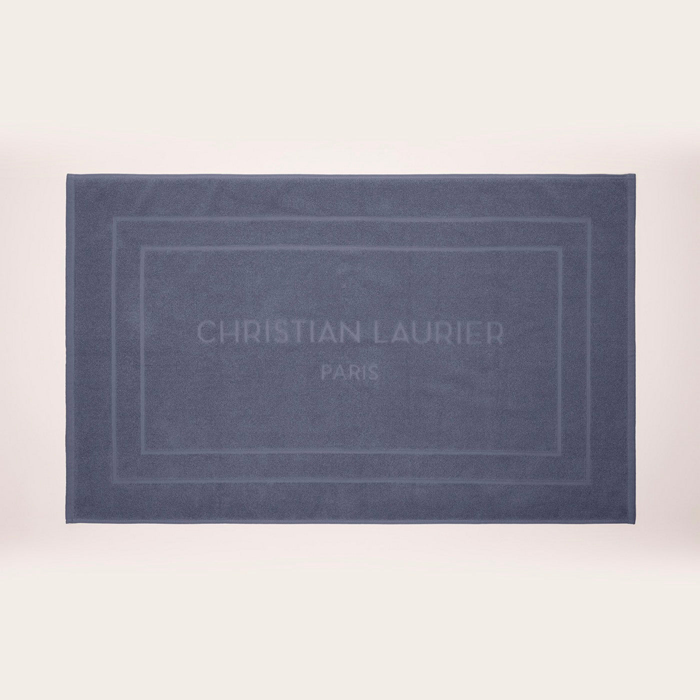 Design 19 - Tapis De Bain Coton - Bleu Gris