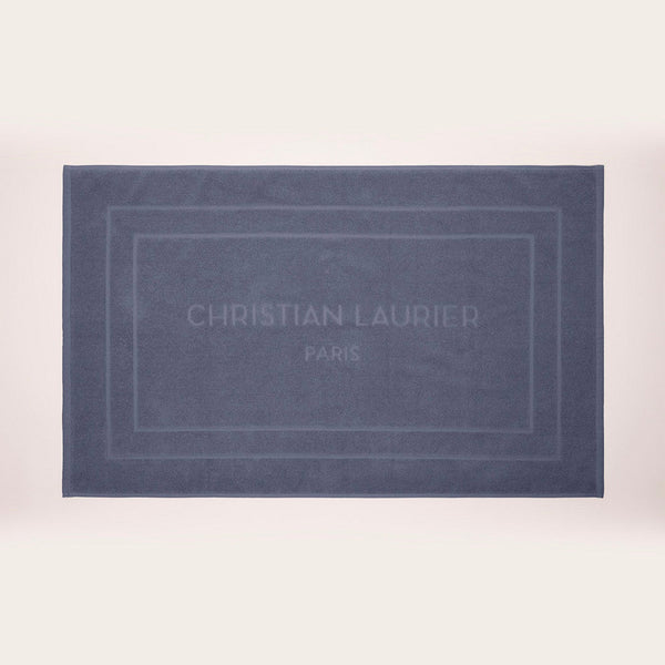 Design 19 - Tapis De Bain Coton - Bleu Gris