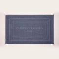 Design 19 - Tapis De Bain Coton - Bleu Gris