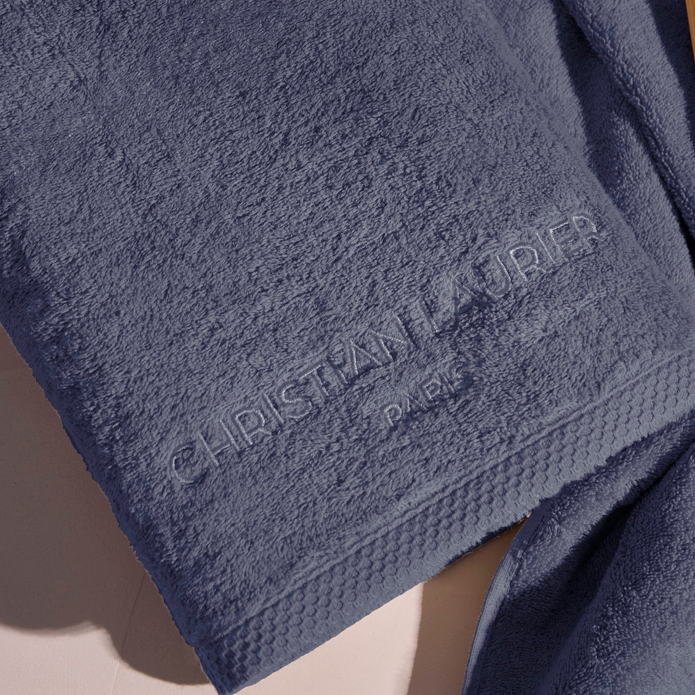 Design 19 - Tapis De Bain Coton - Bleu Gris