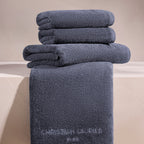 Design 19 - Tapis De Bain Coton - Bleu Gris