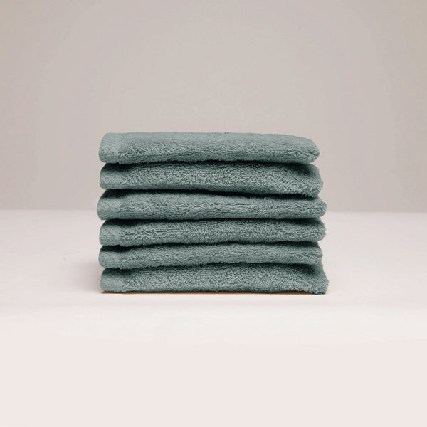Oasis - Gant De Toilette Coton Peigné Lt - Vert Bouteille