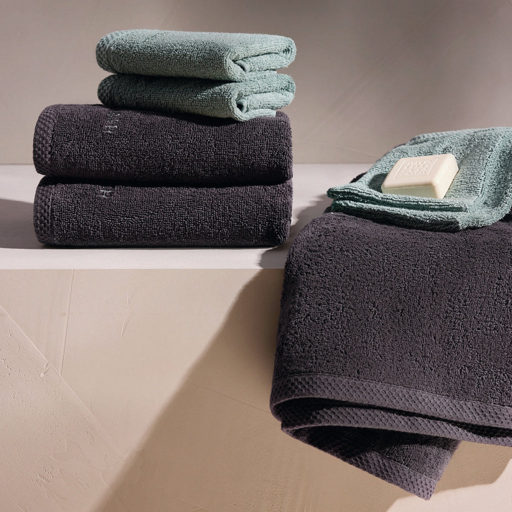 Oasis - Gant De Toilette Coton Peigné Lt - Vert Bouteille