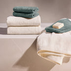 Oasis - Drap De Bain Coton Peigné Lt - Vert Bouteille