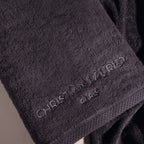 Oasis - Gant De Toilette Coton Peigné Lt - Gris Foncé