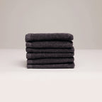 Oasis - Gant De Toilette Coton Peigné Lt - Gris Foncé