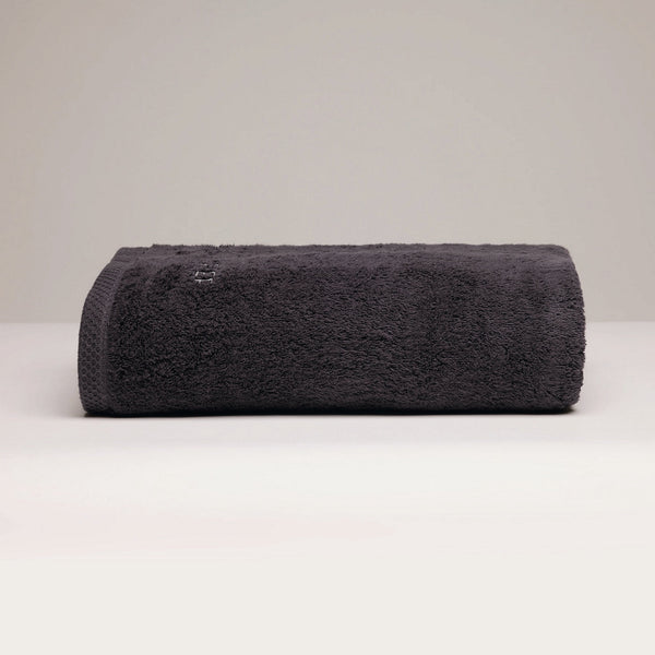 Oasis - Drap De Bain Coton Peigné Lt - Gris Foncé
