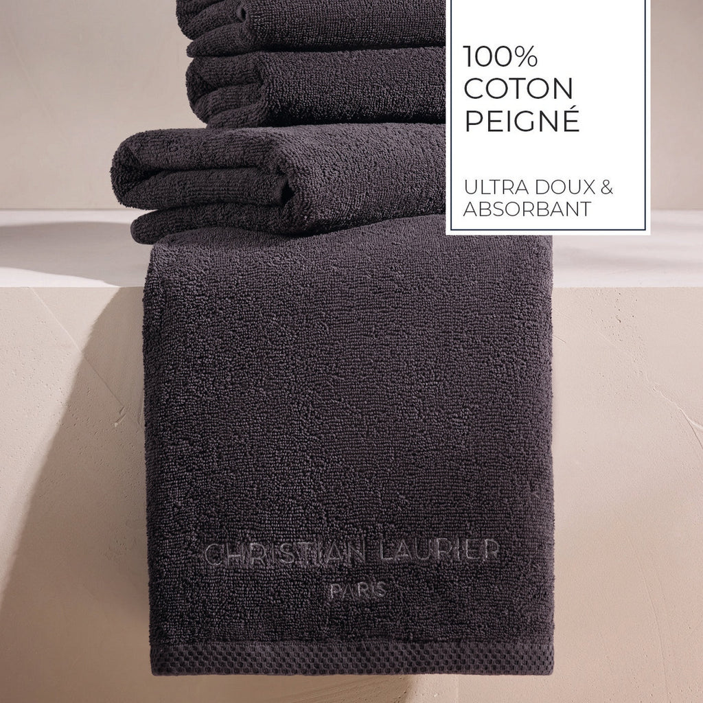 Design 18 - Tapis De Bain Coton - Gris Foncé