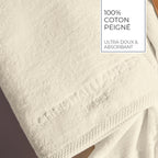 Design 19 - Tapis De Bain Coton - Ivoire