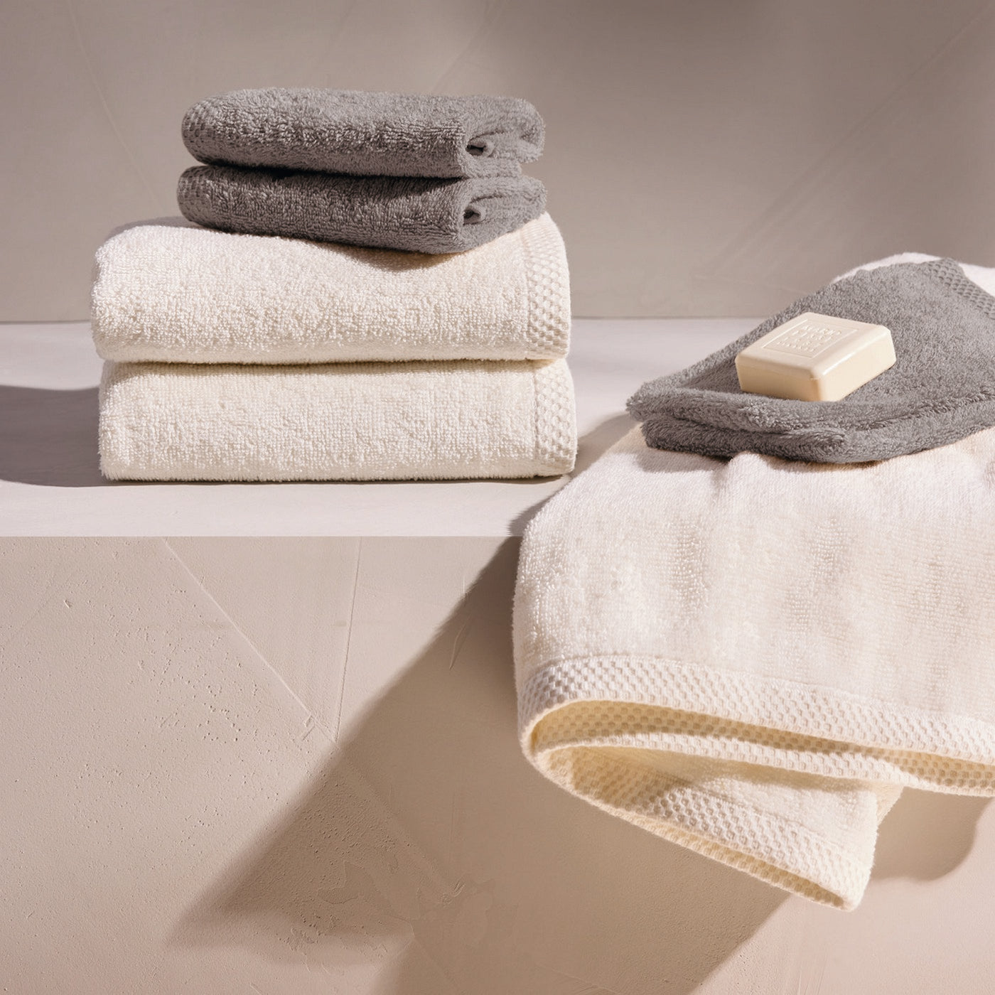 Design 19 - Tapis De Bain Coton - Ivoire