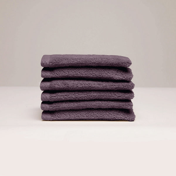 Oasis - Gant De Toilette Coton Peigné Lt - Mauve