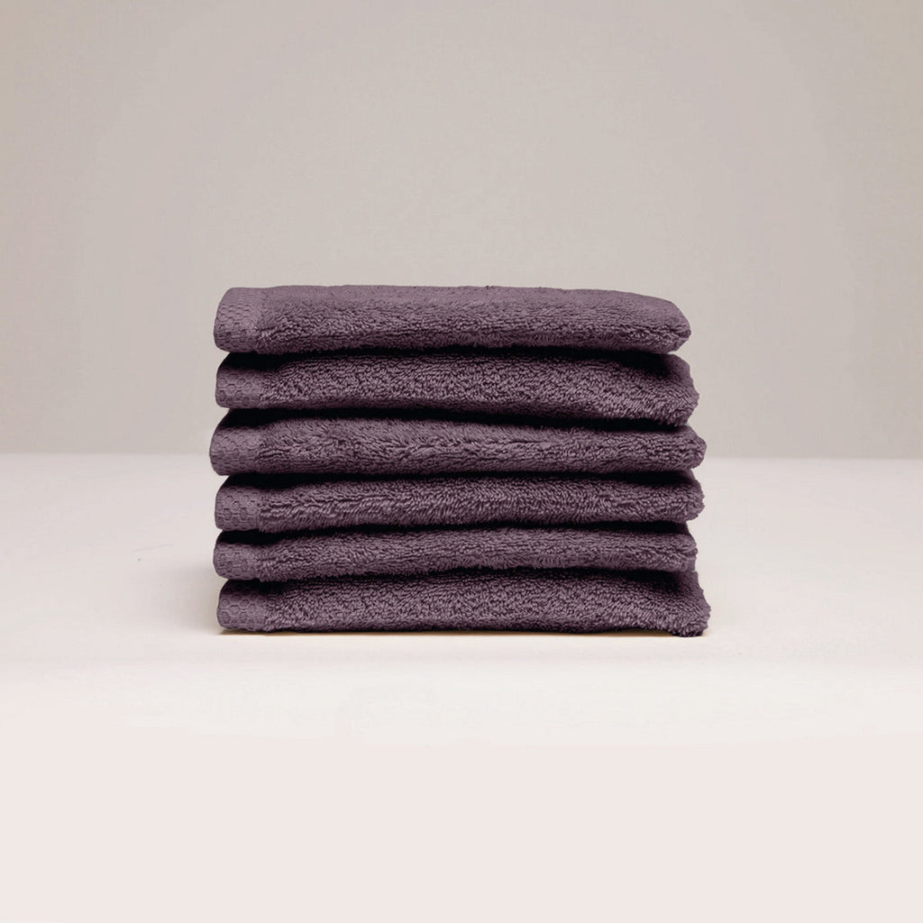Oasis - Gant De Toilette Coton Peigné Lt - Mauve