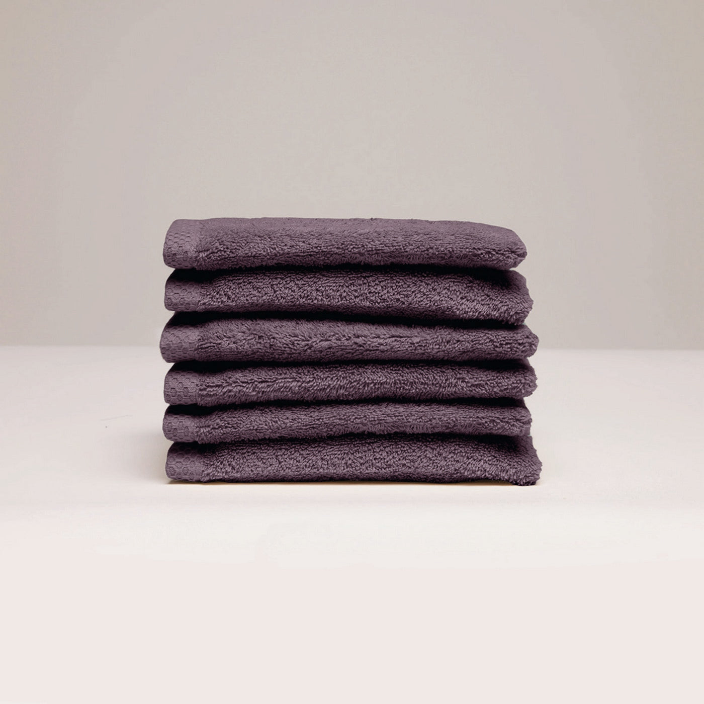 Oasis - Gant De Toilette Coton Peigné Lt - Mauve