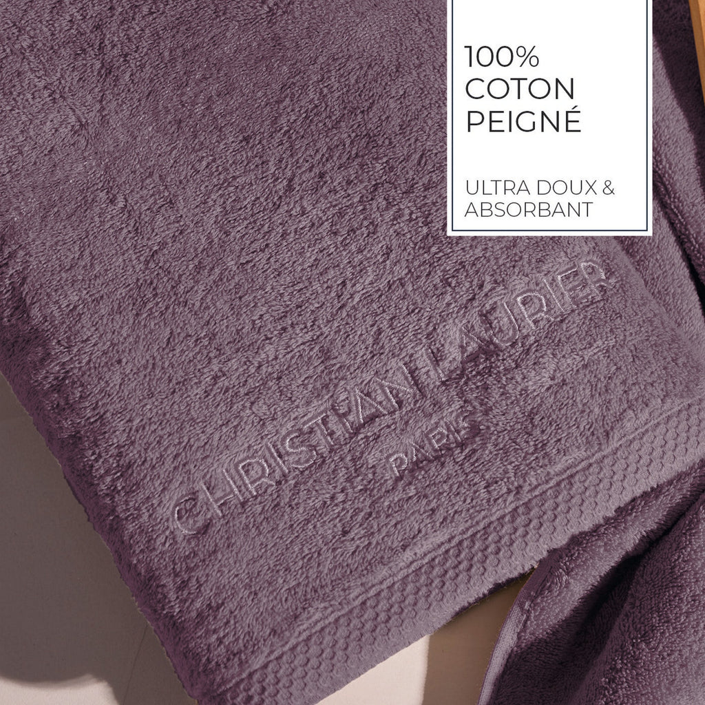Oasis - Drap De Bain Coton Peigné Lt - Mauve
