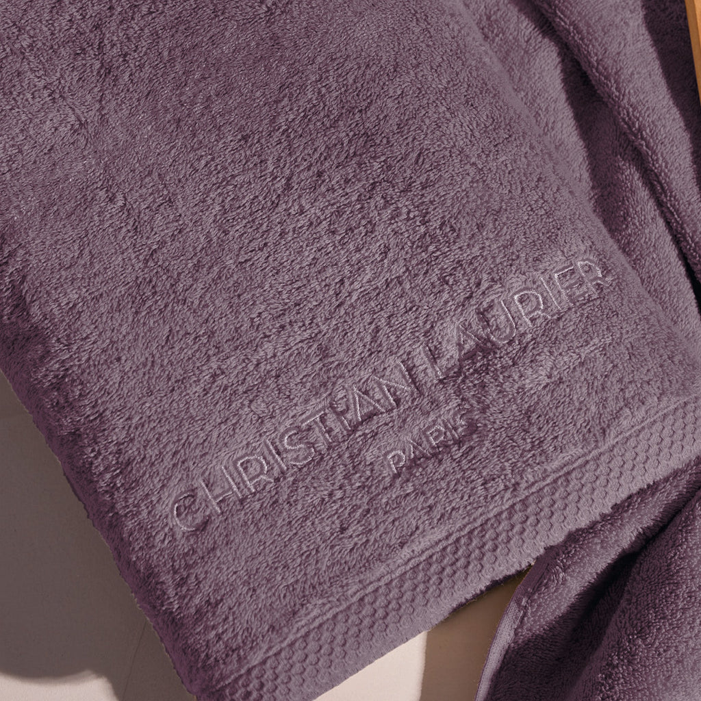 Oasis - Serviette + Drap De Bain Coton Peigné Lt - Mauve