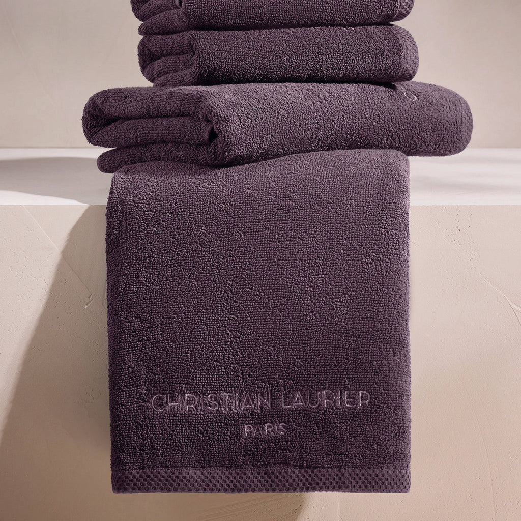 Oasis - Serviette + Drap De Bain Coton Peigné Lt - Mauve