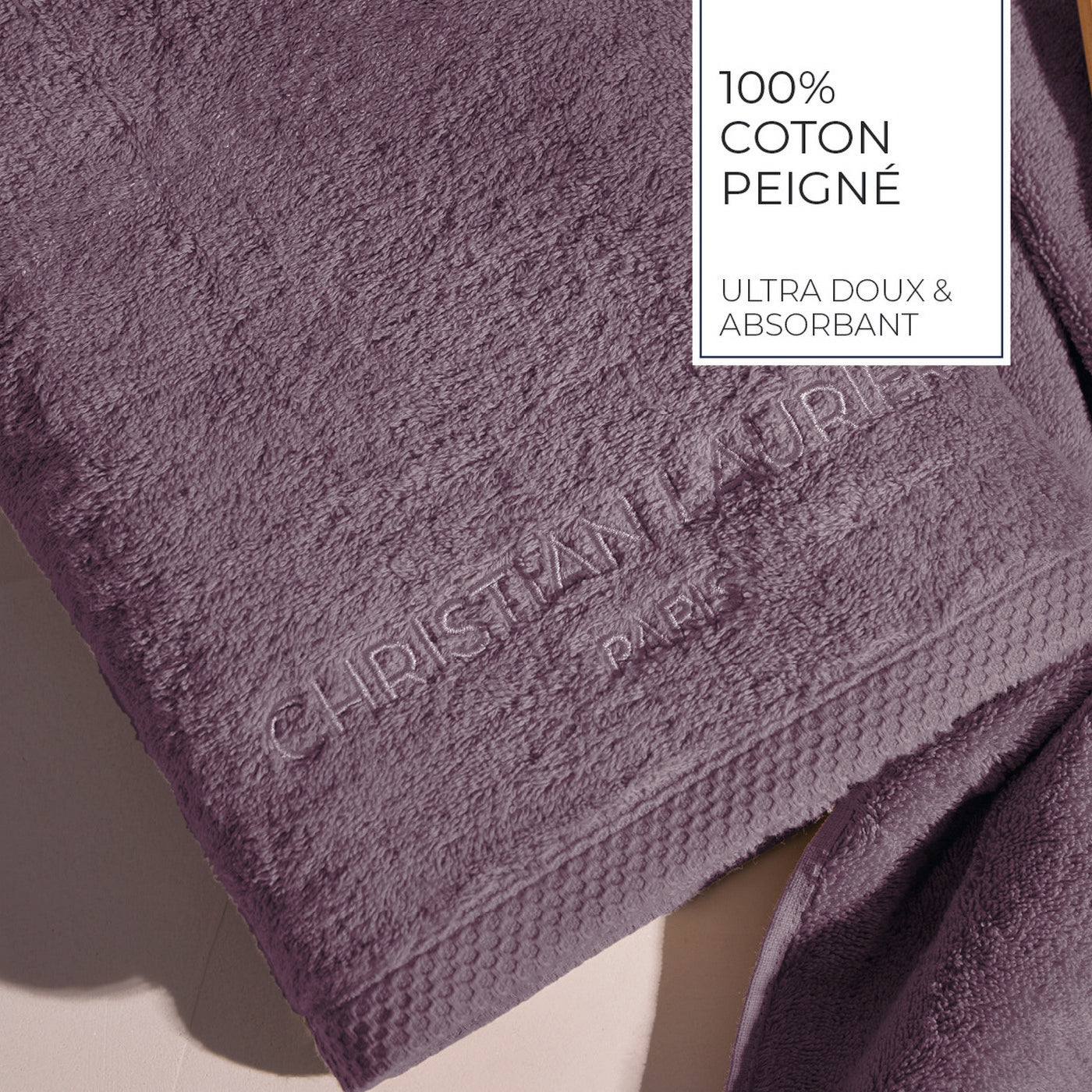Design 19 - Tapis De Bain Coton - Mauve