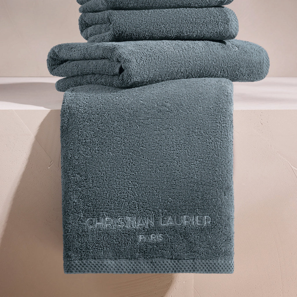 Oasis - Gant De Toilette Coton Peigné Lt - Bleu De Prusse