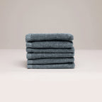 Oasis - Gant De Toilette Coton Peigné Lt - Bleu De Prusse