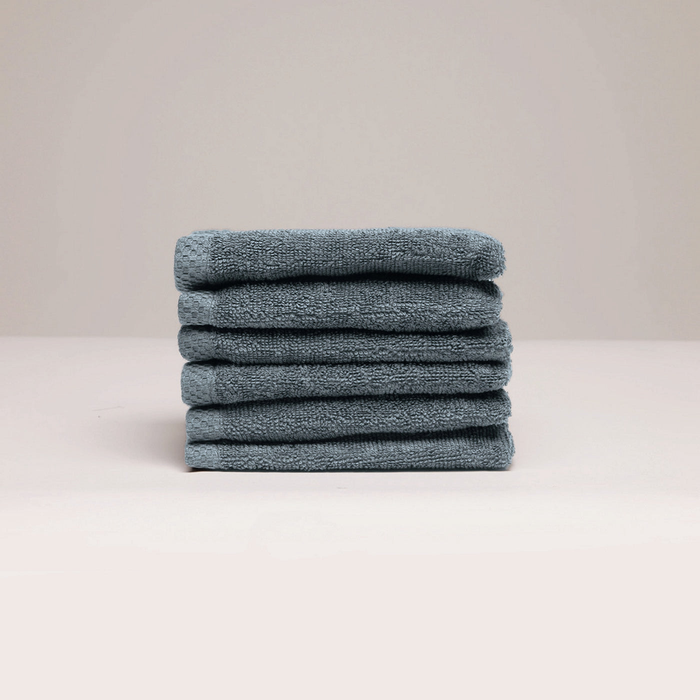 Oasis - Gant De Toilette Coton Peigné Lt - Bleu De Prusse