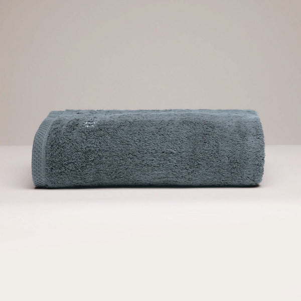 Oasis - Drap De Bain Coton Peigné Lt - Bleu De Prusse