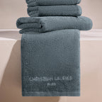 Oasis - Serviette + Drap De Bain Coton Peigné Lt - Bleu De Prusse