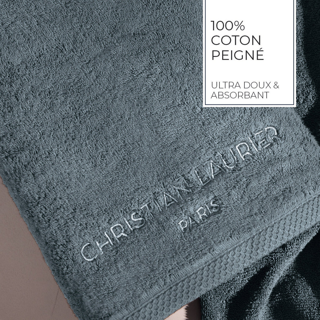 Design 19 - Tapis De Bain Coton - Bleu De Prusse