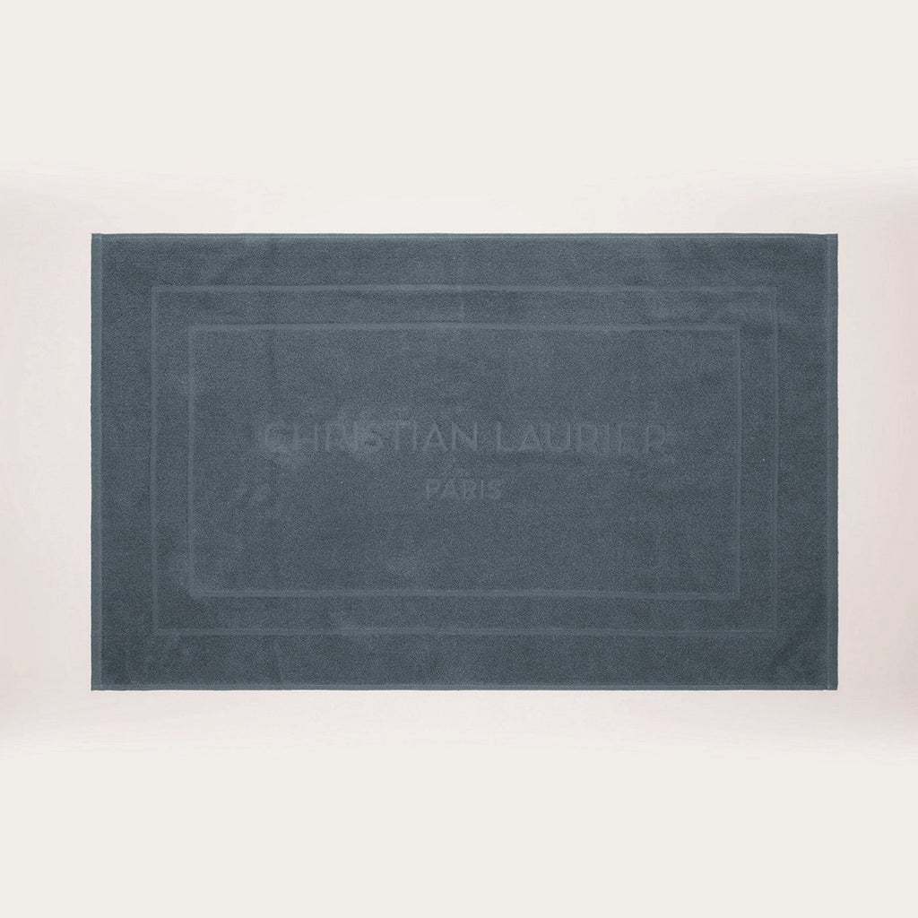 Design 19 - Tapis De Bain Coton - Bleu De Prusse