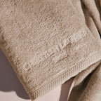 Oasis - Gant De Toilette Coton Peigné Lt - Taupe