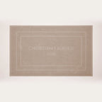 Design 19 - Tapis De Bain Coton - Taupe