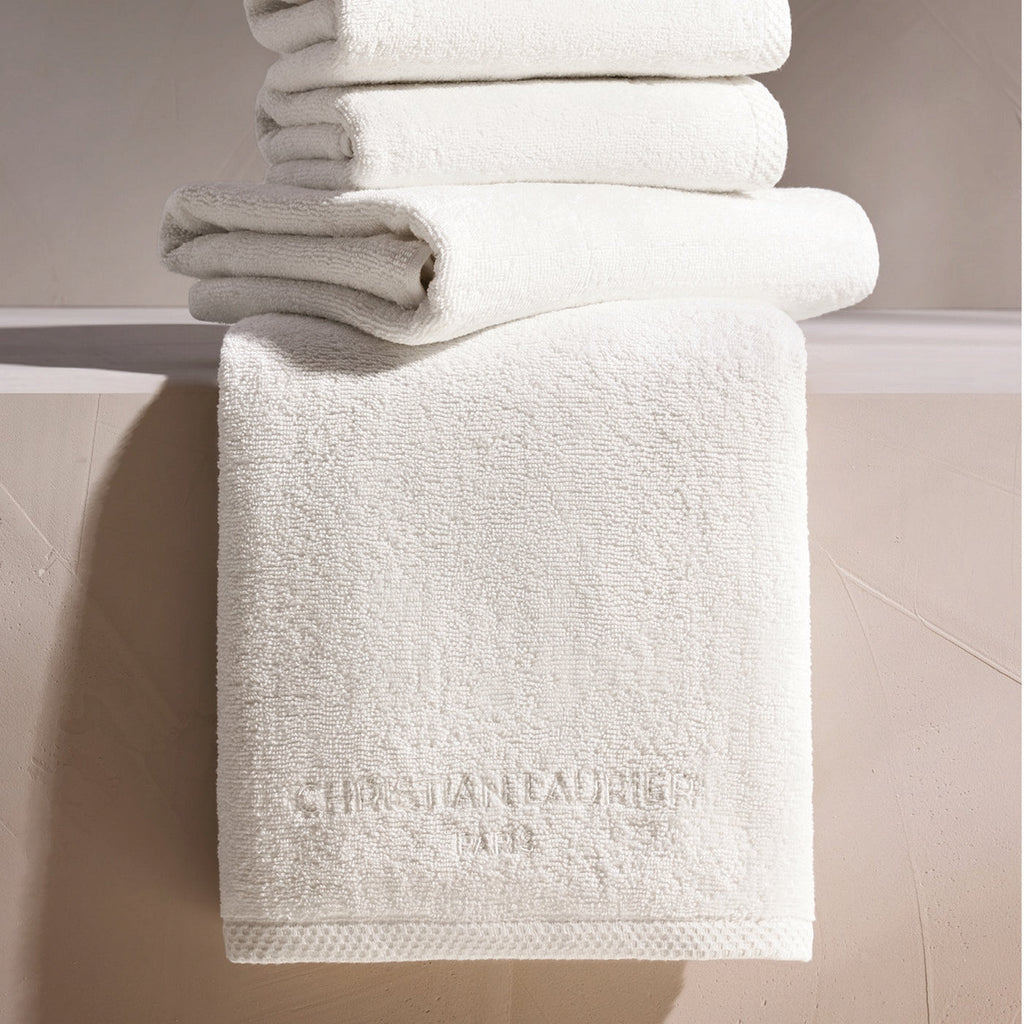 Oasis - Drap De Bain Coton Peigné Lt - Blanc