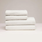 Oasis - Serviette + Drap De Bain Coton Peigné Lt - Blanc