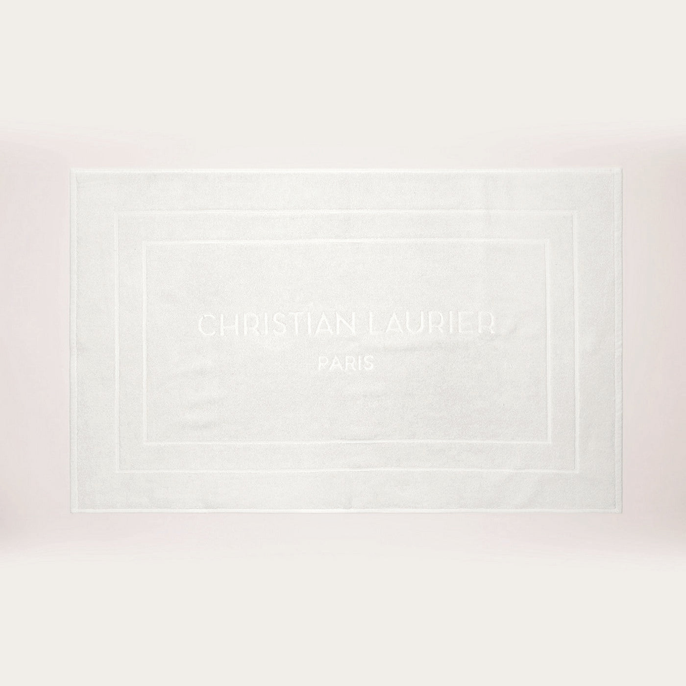 Design 19 - Tapis De Bain Coton - Blanc