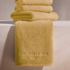 Oasis - Gant De Toilette Coton Peigné Lt - Jaune Moutarde