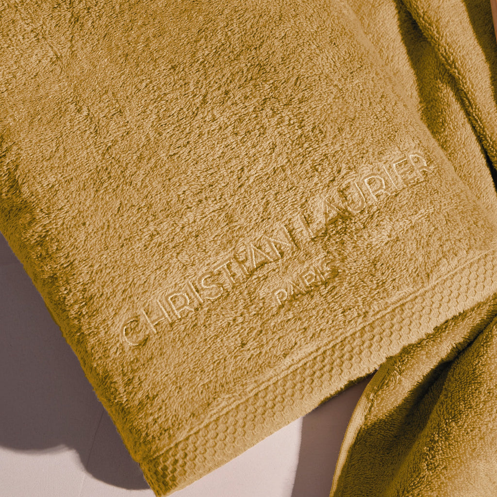 Design 19 - Tapis De Bain Coton - Jaune Moutarde
