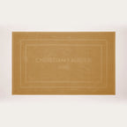 Design 19 - Tapis De Bain Coton - Jaune Moutarde