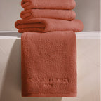 Oasis - Drap De Bain Coton Peigné Lt - Terracotta
