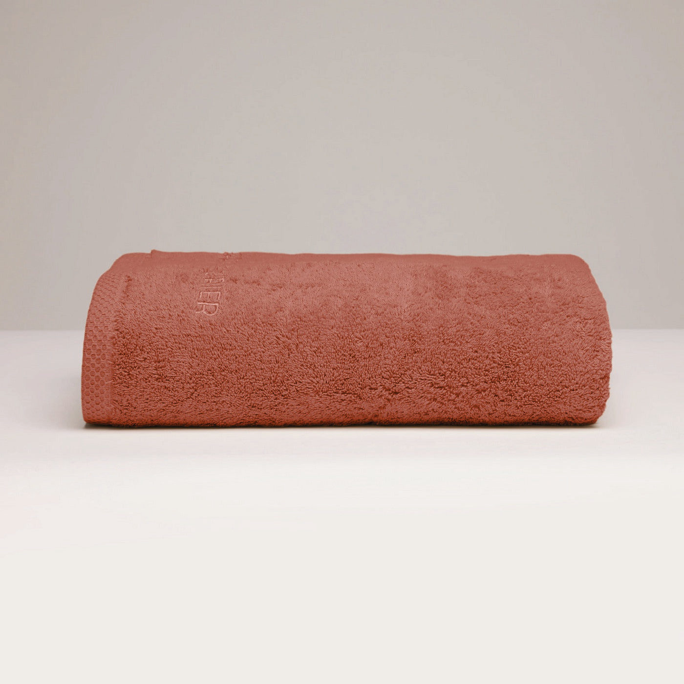 Oasis - Drap De Bain Coton Peigné Lt - Terracotta