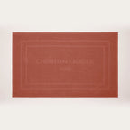 Design 19 - Tapis De Bain Coton - Terracotta