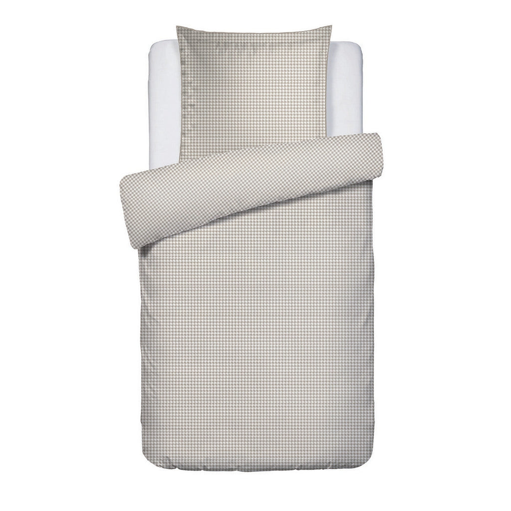 Gallina - Housse De Couette + 1 Ou 2 Taie(S) D'Oreiller - Satin De Coton - Taupe