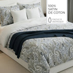 Palais Oriental - Taie D'Oreiller - Satin De Coton - Taupe