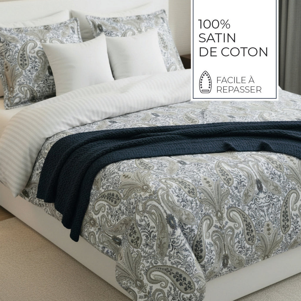 Palais Oriental - Taie D'Oreiller - Satin De Coton - Taupe