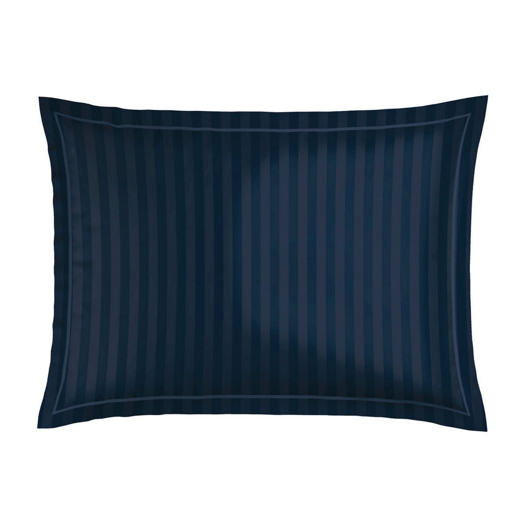 Eclipse Fleuri - Taie D'Oreiller - Satin De Coton - Blue 11
