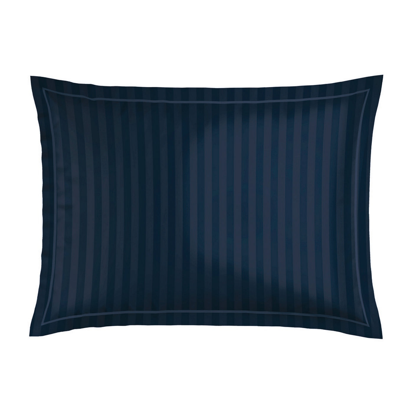Eclipse Fleuri - Taie D'Oreiller - Satin De Coton - Blue 11