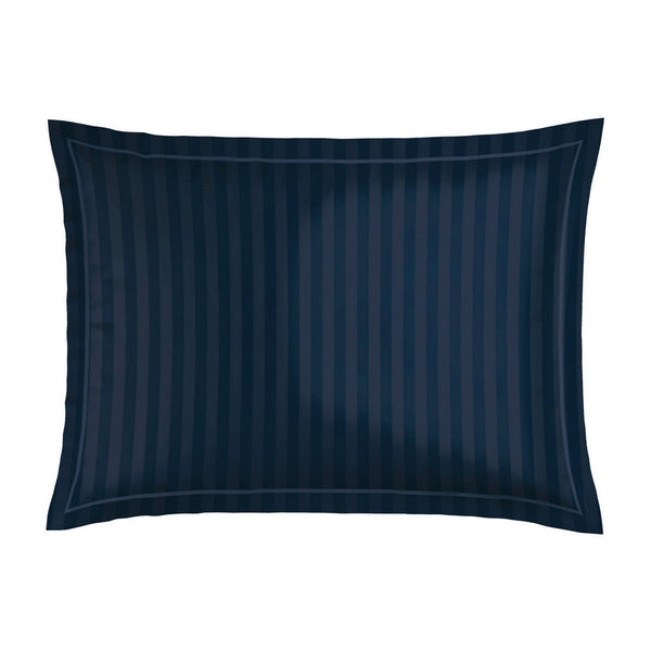 Eclipse Fleuri - Taie D'Oreiller - Satin De Coton - Blue 11