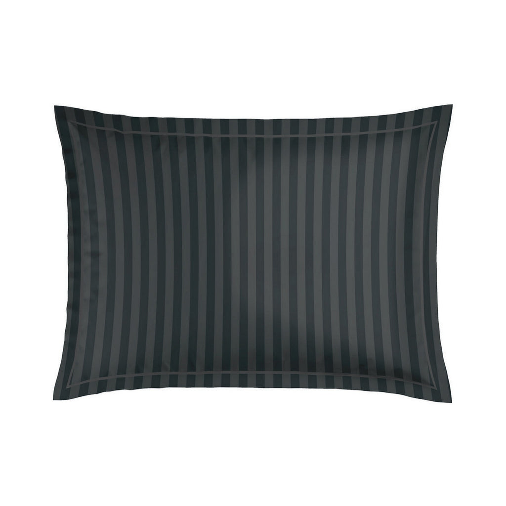 Dobby Stripe Woven / Élégance Persane - Taie D'Oreiller - Satin De Coton - Gris 03