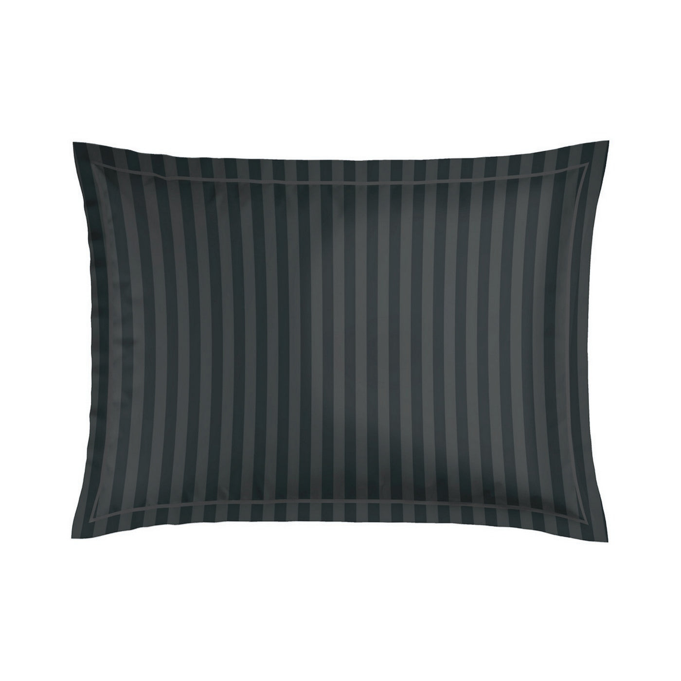 Dobby Stripe Woven / Élégance Persane - Taie D'Oreiller - Satin De Coton - Gris 03
