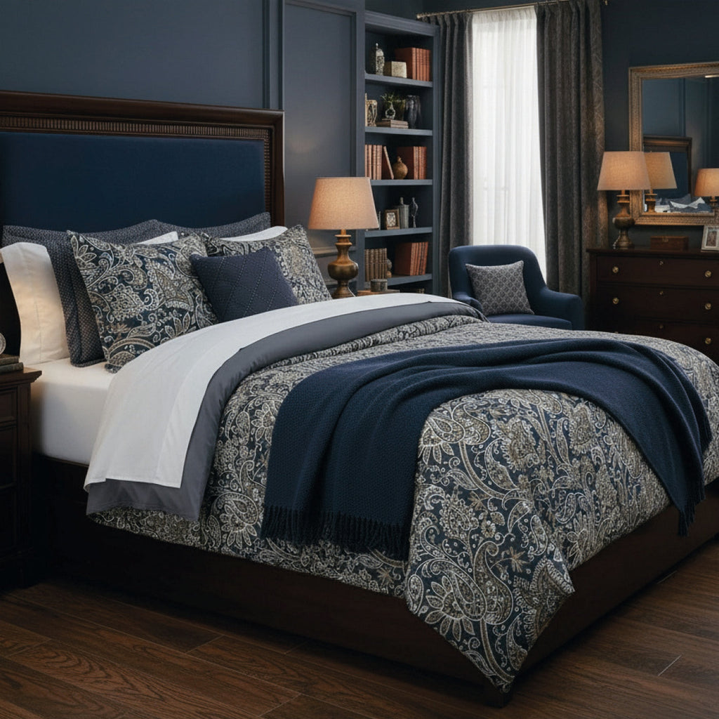 Buta - Housse De Couette + 1 Ou 2 Taie(S) D'Oreiller - Satin De Coton - Gris / Taupe